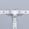 YUTOKEER T-shaped Connector for 6-Pin 12mm LED Strip, Solderless Connection,