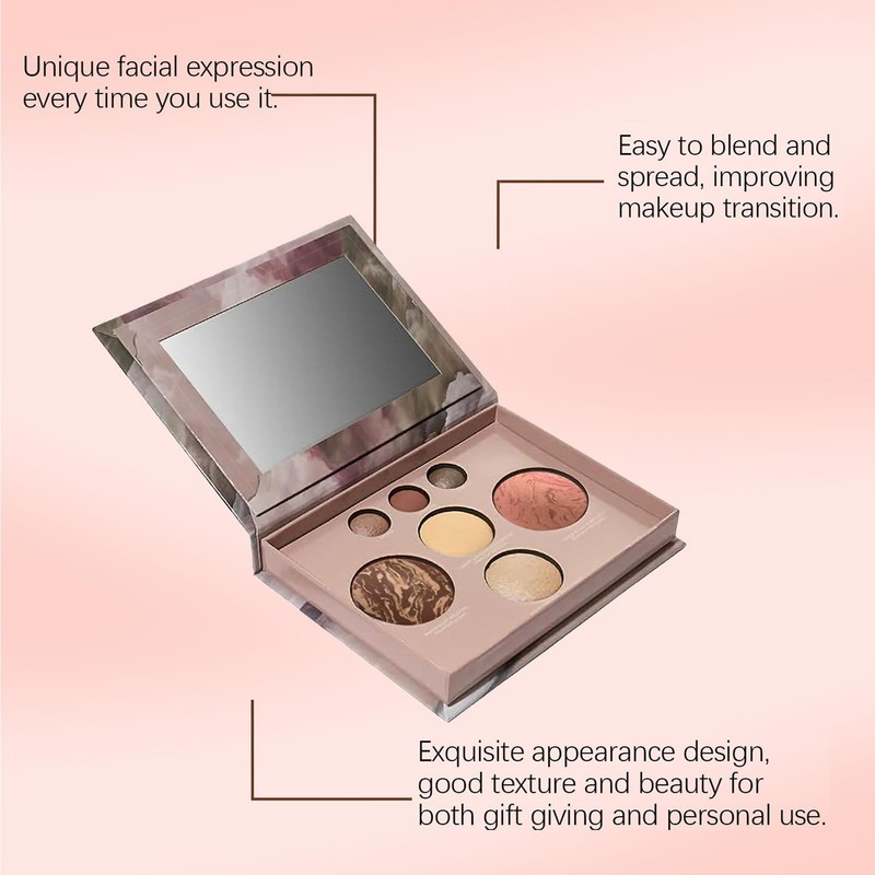 All-in-One Baked Palette Makeup Set, Cosmetic Make Up Starter Kit