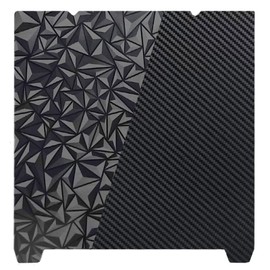 Sifrothy K1 K1C PEO PET Build Plate, Diamond PEO+Carbon Fiber PET Flexible Spring Steel Sheet (No Magnetic Base)235x235mm for Creality K1/K1C/K1 SE/Ender 3 S1/Ender 3 V3 SE/KE/Ender 3 V2/Ender 5 S1