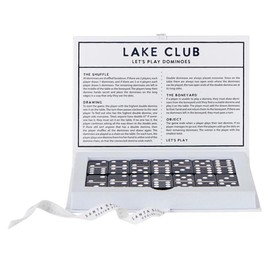 Santa Barbara Design Studio Lake Game Night Gift Set Face to Face Cardboard Book Gift Box, 28-Pieces, Dominoes