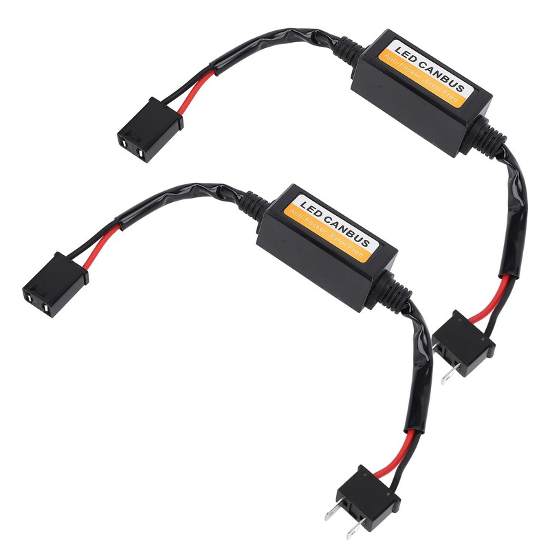 2pcs H7 LED Headlight Decoder Waterproof Plug and Play Anti