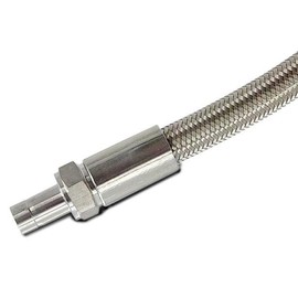 USA Lab 1/4" Compression Tube Stub Stainless Steel Hose 12", 24", 36", 48", 60", 72", 96", 144" - USAlab