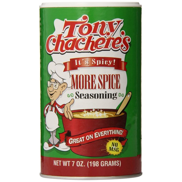 Tony Chachere More Spice Seasoning, 7-Ounce Containers (Pack of 12)