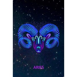 Aries: Zodiac Star Sign Blank Dot Grid Notebook / Journal Gift (120 blank pages - 6 x 9)
