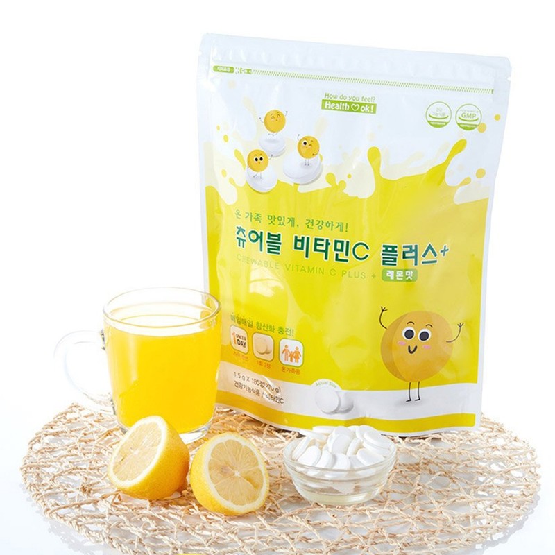 Vitamin C chewable 3-month supply, individually wrapped vitamin C /