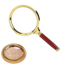 OriGlam 5X Handheld Magnifier Handle Magnifier Reading Magnifying Glass for Reading Book, Coins, Map, Crossword Puzzle