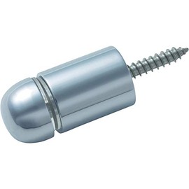 TRUSCO SN-AA150 Half Round Sign Nut Φ0.4 - 0.4 inches (12 - 10 mm), Chrome Plated, 1 Piece