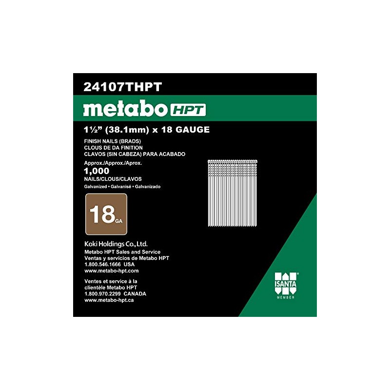 Metabo HPT Brad Nails | 1-1/2 Inch x 18 Gauge