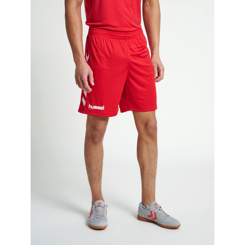 hummel Men's Breathable Core Poly Shorts, red, m