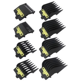 Zafina-UP Clipper Guide Combs Set, 8pcs Hair Clipper Guards (1/16, 1/8, 3/16, 1/4, 3/8, 1/2, 5/8, 3/4 inch), Trimmer Guards Compatible with BaBylissPRO Barberology FX870, FX880, FX825, FX673