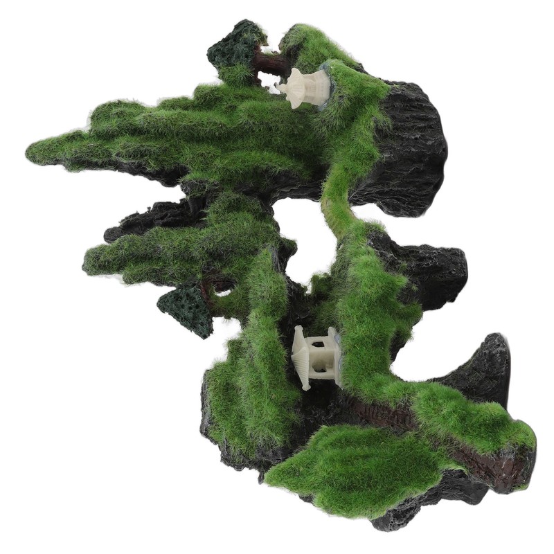 Moss Rockery Aquarium Decoration Artificial Moss Rockery Ornament for Aquarium