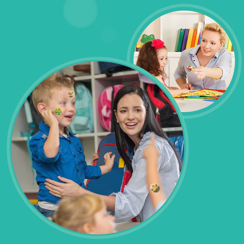 BANPUBASE 600 Dinosaur Stickers, 1.5" Teacher Rewards Stickers for School