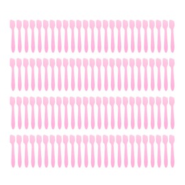 Reusable Mini Make-up Spatulas, 100 pieces,Pink.