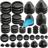 Hmknana 15 Sizes Rubber Grommet Kit, Round & Tower Shaped