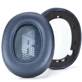 LIVE660 BTNC Ear Pads Replacement Ear Cushions Compatible with JBL E65 E65BTNC / Duet NC / LIVE650BTNC LIVE660 BTNC Headphones Comfortable Protein Leather and Memory Foam Earpads-Blue