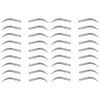 Yesallwas 2 Sheets Eyebrow Tattoo Black tattoo brow Stick on