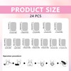 MOTIBACK French Tip Leopard Press on Nails - 24Pcs Short