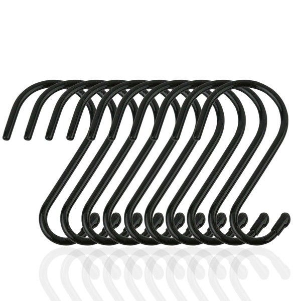 RPHONGHONG Pack of 10 Hooks for Hanging, S Hooks, Large