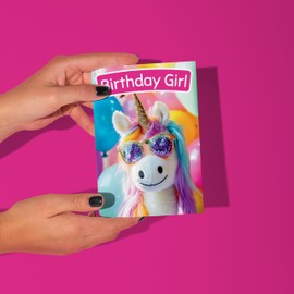 LimaLima Happy Birthday Card For Her Women Girls Funny Unicorn Design Perfect For Sister & Friends