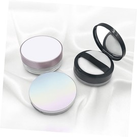 Mikinona 2pcs Makeup Puff Box Empty Loose Container Small Size for Travel Daily Use Safe Sturdy