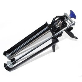XWADJCD Dual Cartridge Epoxy Gun 600 mL / 22 oz, 28:1 Thrust Ratio, Accepts 1:1 and 2:1 Dual Component Mix Cartridges (Epoxy, Acrylic, Urethane) Professional 2 Part Epoxy Gun