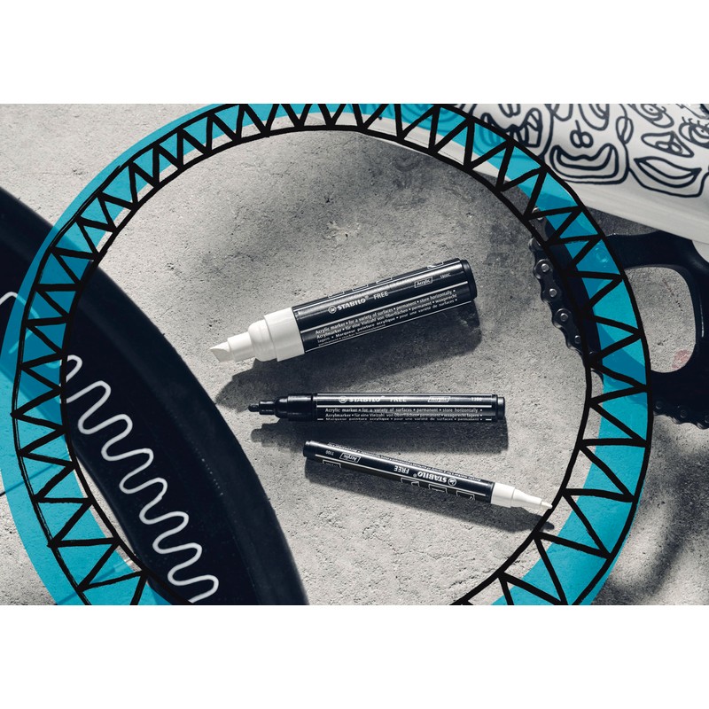 Acrylic Marker - STABILO Free Acrylic T300 - Line Width