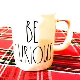 Rae Dunn Artisan Collection By Magenta Mug Dishwasher Safe BE CURIOUS
