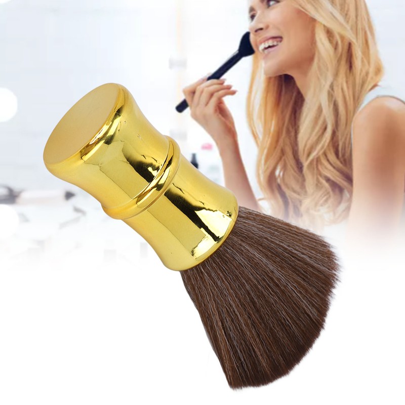 Barber Neck Duster Brush Soft Hair Electroplating Process Barber Brush