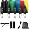 Youlebao Resistance Bands Set, Exercise Bands with Door Anchor, Handles,