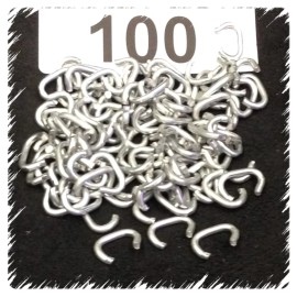 KHF 100 Hog Rings 3/8" Galvanized Sausage Casing Shock Cord Doll Repairs Bags Bungee