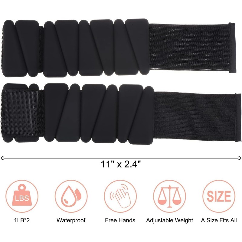 Bauterra Adjustable Ankle Weights for Women - Comfortable Gear for