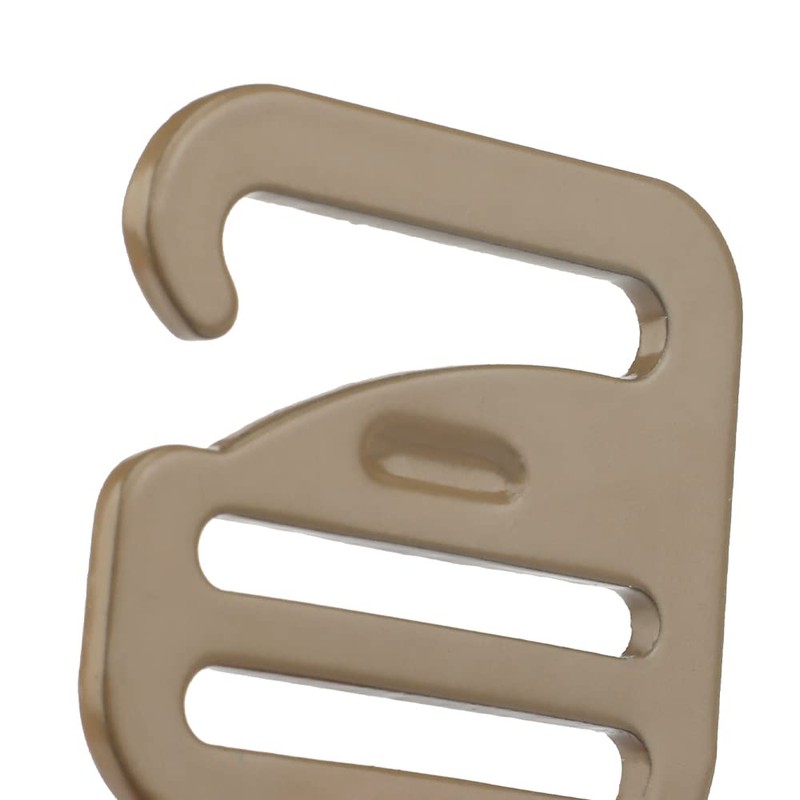 WarmHeartting 2pcs Metal Heavy Duty G-Hook Flat Steel Hanging Buckles