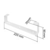 Vent Systems 4 Pack 220 x 90mm Plastic Wall Mount