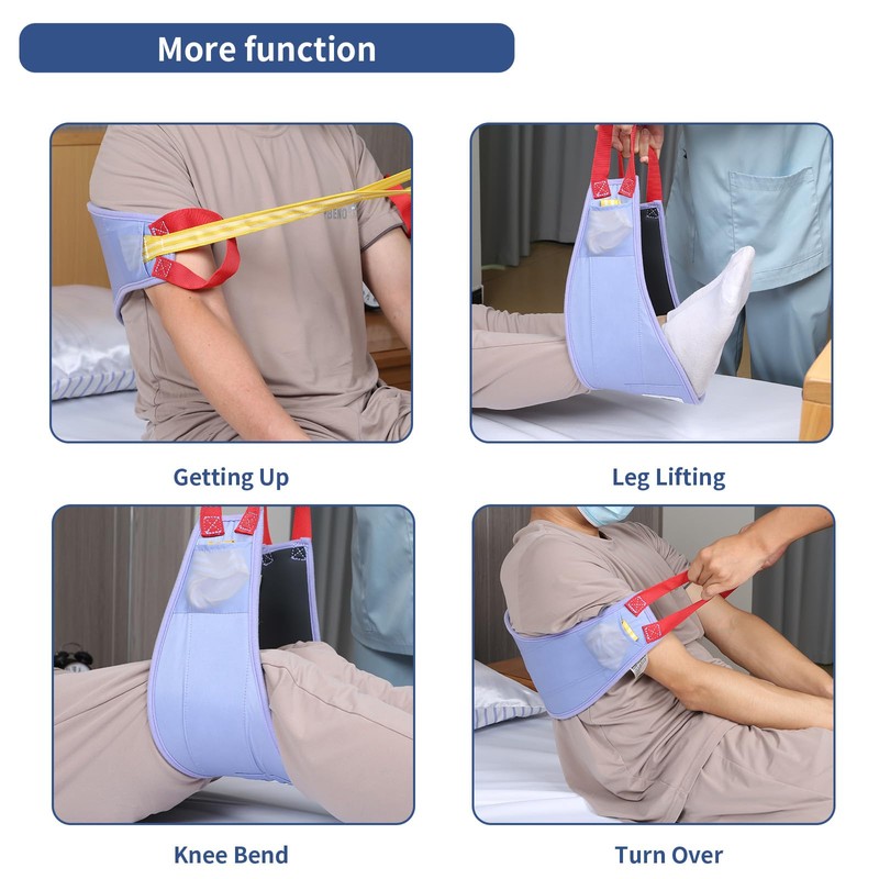 Ehucon Patient Transfer Sling with Handles & Operation Pockets -