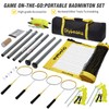 Olybeaka Outdoor Badminton Set 20 ft with Net for Backyard