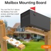 Mailbox Mounting Board, Post Mount Adapter Plate for Metal Post,