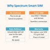 Spectrum Smart Data Only SIM Card: for Security Cameras, Trail