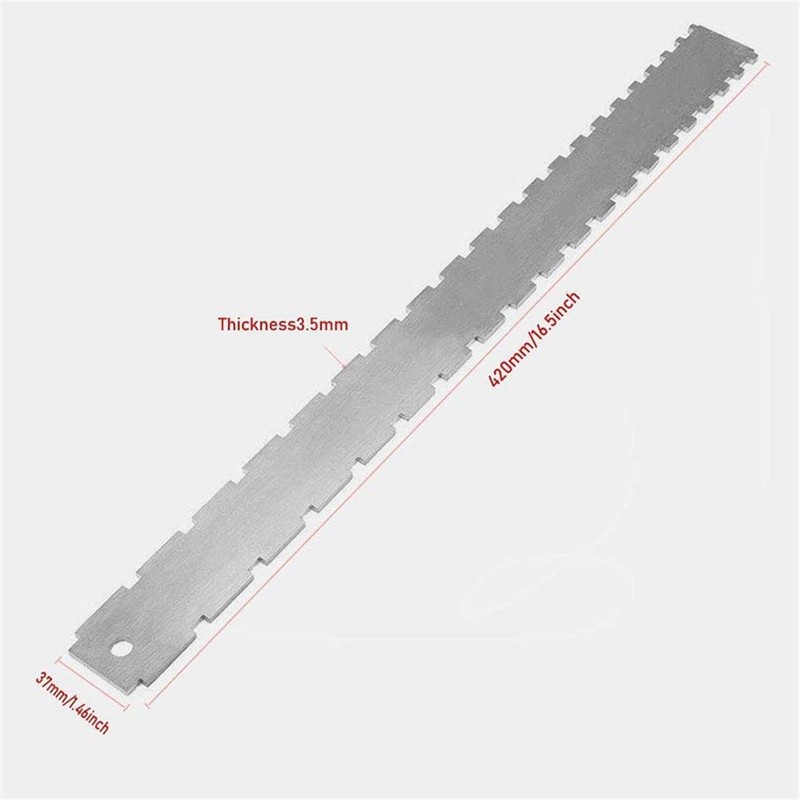 Guitar Neck Notched Straight Edge Luthiers Tool with String Action