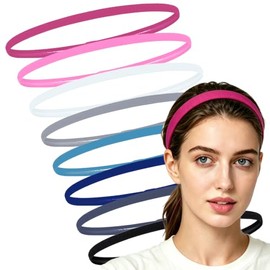 8 Paquete Antideslizante de Bandas elásticas para la cabeza (multicolor) | Bandas para el cabello para correr, tenis, movimiento,ciclismo.Aplicación multiescenario universal para hombres y mujeres