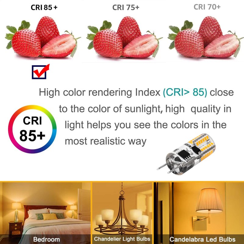 Dimmable G8 LED Bulb 2W Warm White 20W Halogen Bulbs