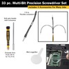 Titan Tools 16093 33-Piece Multi-Bit Precision Screwdriver Set,Chrome
