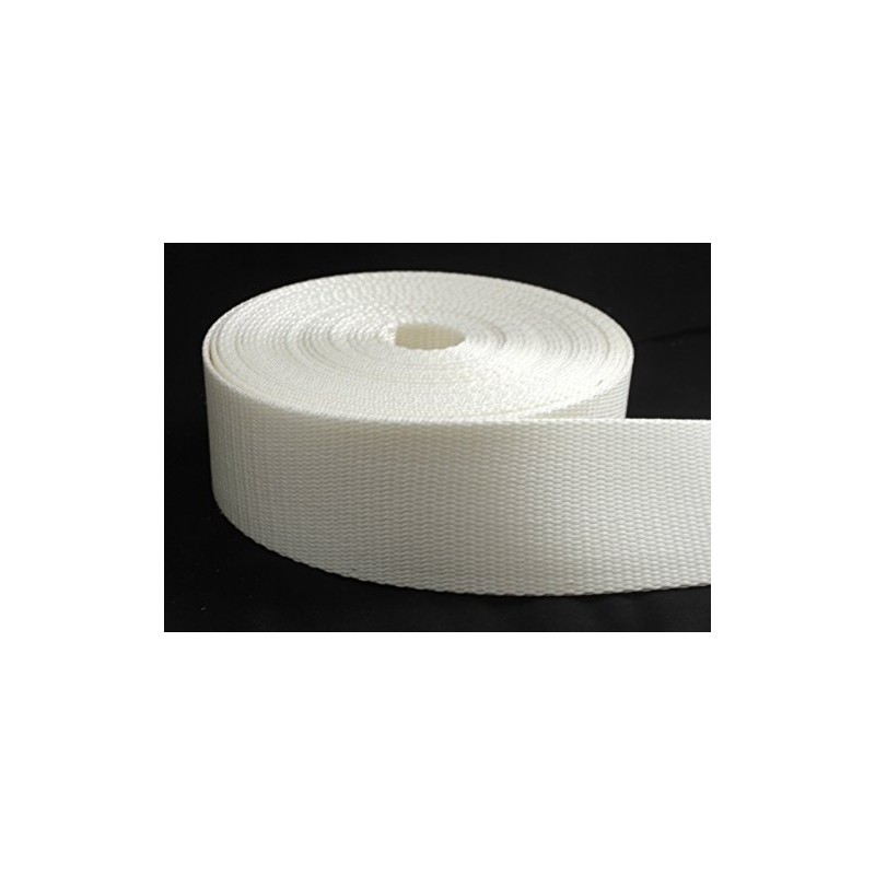 ALC 2 inch White Heavy Nylon Webbing 1 Yard (2"