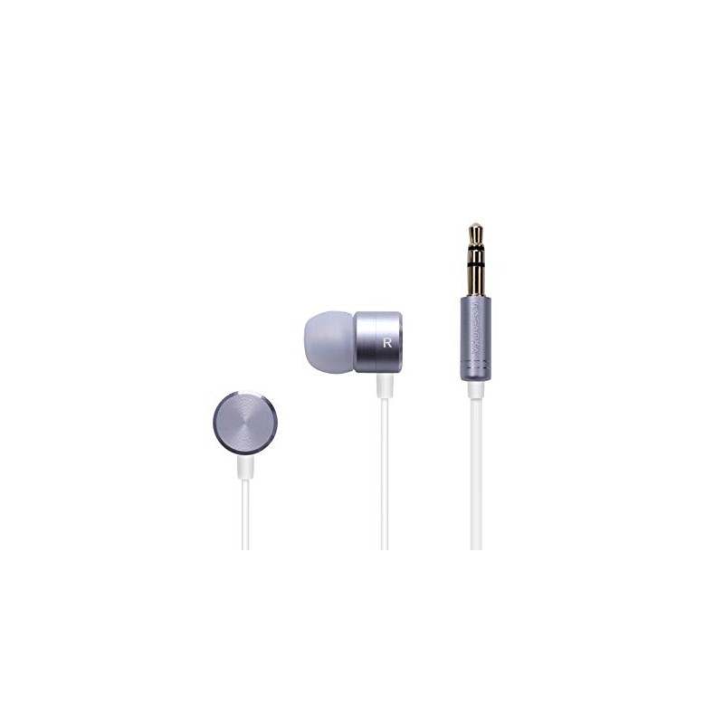 NAGAOKA P908SV Wired Earbuds for High Resolution Sound Sources, Silver