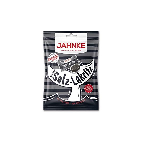 Jahnke Salmiak-salt Licorice / Salmiak-Salz-Lakritz 125 g - 4.41 oz