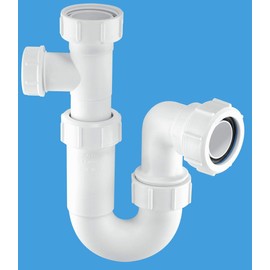 McAlpine ASA10-SP 1�" Tubular Swivel Basin Trap with 19/23mm Pipe Connection