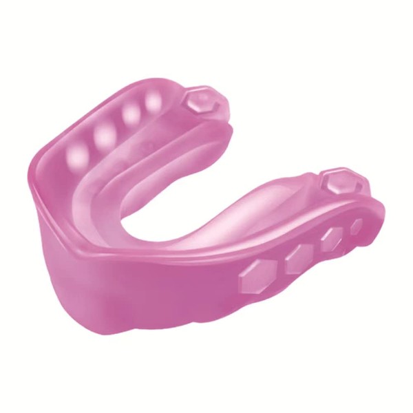 PHCOMRICH Hybrid Combat Mouth Guard, Ideal Breathing & Easily Adjustable, Boxing, Mixed Martial Arts, Football, Lacrosse, Hockey and Many Other Sports, Medium (Pink)