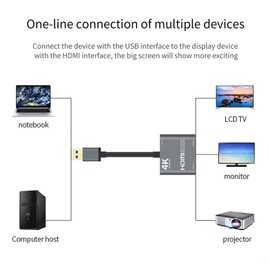 KuWFi 4K HDMI Game Capture Card HDMI to USB3.0 Video Audio Capture Full HD1080p Record for Streaming Teaching Conference Live Broadcas…