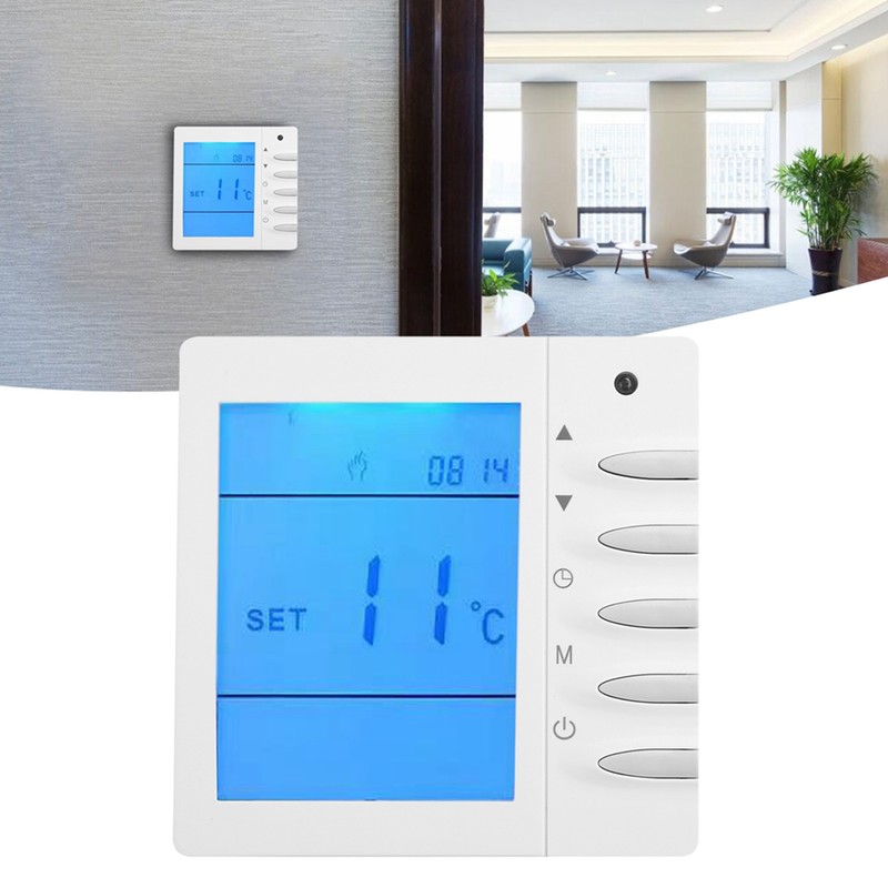 LCD NTC Thermostat Intelligent Water Heating Temperature Controller 5℃35℃ AC220V