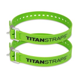 Titan Industrial Straps – Strong & Simple Tie-Downs for Construction (Welders, DIY Home) & 1st Responders – 3 Year Warranty, Batch Tested – 70 lb. Working Load, Lime Green, 2-Pack