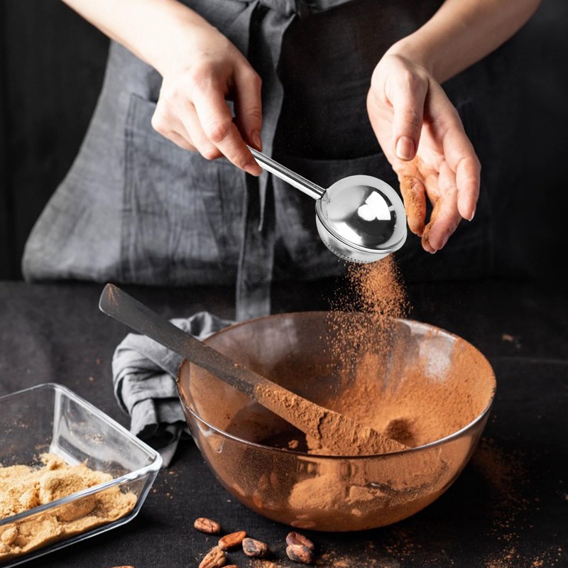 Powdered Sugar Shaker Duster, Flour Sifter for Baking, Baker's Dusting